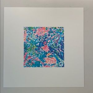 Lilly Pulitzer GWP print 5”x5” on 10”x10” paper